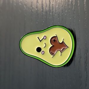 Avocado Heart Enamel Pin